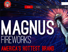 Tablet Screenshot of magnusfireworks.com